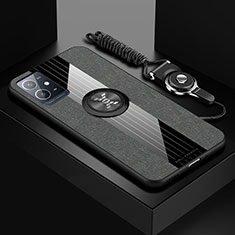 Vivo iQOO Z6 5G用極薄ソフトケース シリコンケース 耐衝撃 全面保護 アンド指輪 マグネット式 バンパー X03L Vivo グレー