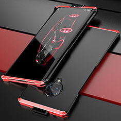 Vivo Nex 3 5G用ケース 高級感 手触り良い アルミメタル 製の金属製 カバー Vivo レッド・ブラック