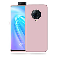 Vivo Nex 3S用360度 フルカバー極薄ソフトケース シリコンケース 耐衝撃 全面保護 バンパー Vivo ピンク