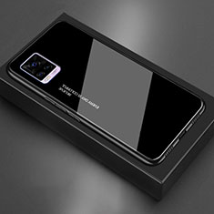 Vivo V20用ハイブリットバンパーケース プラスチック 鏡面 カバー Vivo ブラック