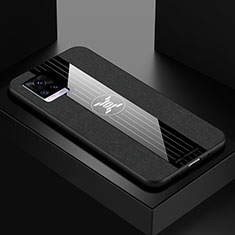 Vivo V20用極薄ソフトケース シリコンケース 耐衝撃 全面保護 X01L Vivo ブラック