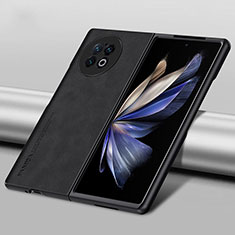 Vivo X Fold2 5G用ケース 高級感 手触り良いレザー柄 S01 Vivo ブラック