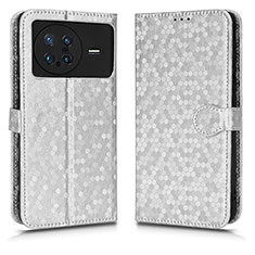 Vivo X Note用手帳型 レザーケース スタンド カバー C01X Vivo シルバー