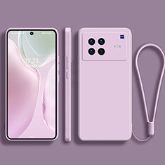 Vivo X Note用360度 フルカバー極薄ソフトケース シリコンケース 耐衝撃 全面保護 バンパー YK1 Vivo ラベンダー