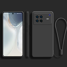 Vivo X Note用360度 フルカバー極薄ソフトケース シリコンケース 耐衝撃 全面保護 バンパー YK1 Vivo ブラック