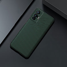 Vivo X70 5G用ハードケース プラスチック 質感もマット ツイル カバー Vivo グリーン