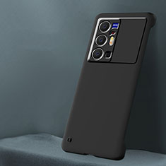 Vivo X70 Pro+ Plus 5G用ハードケース プラスチック 質感もマット フレームレス カバー Vivo ブラック