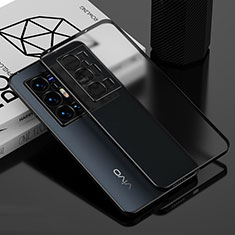 Vivo X70 Pro+ Plus 5G用極薄ソフトケース シリコンケース 耐衝撃 全面保護 クリア透明 AN1 Vivo ブラック