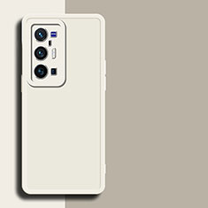 Vivo X70 Pro+ Plus 5G用360度 フルカバー極薄ソフトケース シリコンケース 耐衝撃 全面保護 バンパー Vivo ホワイト