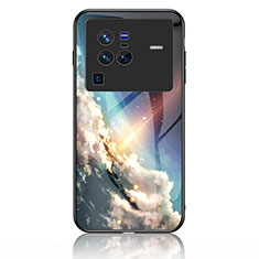 Vivo X80 Pro 5G用ハイブリットバンパーケース プラスチック パターン 鏡面 カバー LS1 Vivo マルチカラー