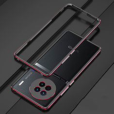 Vivo X90 5G用ケース 高級感 手触り良い アルミメタル 製の金属製 バンパー カバー JZ1 Vivo レッド・ブラック