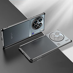 Vivo X90 Pro 5G用極薄ソフトケース シリコンケース 耐衝撃 全面保護 クリア透明 H01 Vivo ブラック