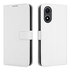 Vivo Y02S用手帳型 レザーケース スタンド カバー BY1 Vivo ホワイト