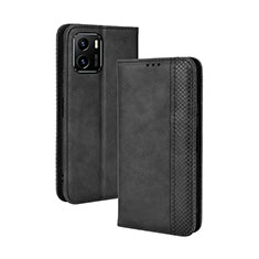 Vivo Y10 t1用手帳型 レザーケース スタンド カバー BY4 Vivo ブラック