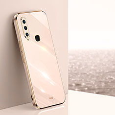 Vivo Y15用極薄ソフトケース シリコンケース 耐衝撃 全面保護 XL1 Vivo ゴールド