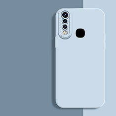 Vivo Y15用360度 フルカバー極薄ソフトケース シリコンケース 耐衝撃 全面保護 バンパー Vivo ライトブルー