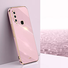 Vivo Y17用極薄ソフトケース シリコンケース 耐衝撃 全面保護 XL1 Vivo ピンク