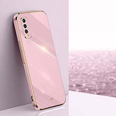 Vivo Y20 (2021)用極薄ソフトケース シリコンケース 耐衝撃 全面保護 XL1 Vivo ピンク