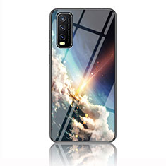 Vivo Y20 (2021)用ハイブリットバンパーケース プラスチック パターン 鏡面 カバー LS1 Vivo マルチカラー