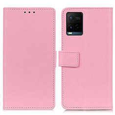 Vivo Y21用手帳型 レザーケース スタンド カバー M08L Vivo ピンク