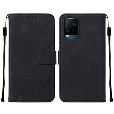 Vivo Y21用手帳型 レザーケース スタンド カバー Y01B Vivo ブラック