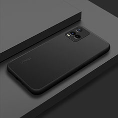 Vivo Y21用ハイブリットバンパーケース クリア透明 プラスチック カバー Vivo ブラック