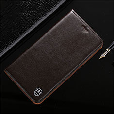 Vivo Y53s NFC用手帳型 レザーケース スタンド カバー H21P Vivo ブラウン