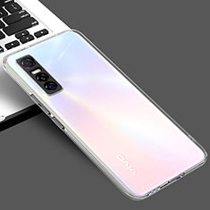 Vivo Y73s 5G用極薄ソフトケース シリコンケース 耐衝撃 全面保護 クリア透明 カバー Vivo クリア