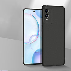 Vivo Y74s 5G用ハードケース プラスチック 質感もマット カバー YK3 Vivo ブラック