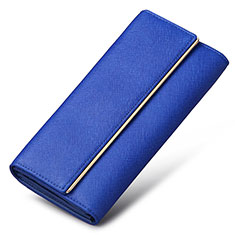 ハンドバッグ ポーチ 財布型ケース レザー ユニバーサル K01 ネイビー