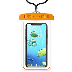 Nokia C200用完全防水ケース ドライバッグ ユニバーサル W08 オレンジ