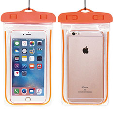 Nokia C200用ドライバッグケース 完全防水 ユニバーサル W01 オレンジ
