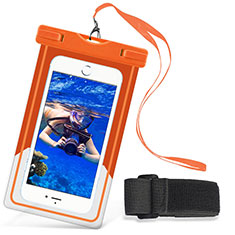 Handy Zubehoer Selfie Sticks Stangen用完全防水ケース ドライバッグ ユニバーサル W03 オレンジ
