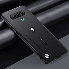 Xiaomi Black Shark 4 Pro 5G用ケース 高級感 手触り良いレザー柄 S02 Xiaomi ブラック