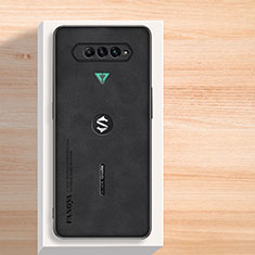 Xiaomi Black Shark 4S 5G用ケース 高級感 手触り良いレザー柄 S02 Xiaomi ブラック