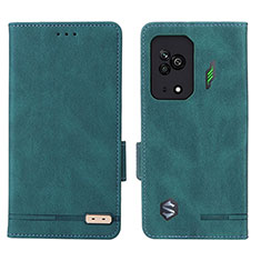 Xiaomi Black Shark 5 5G用手帳型 レザーケース スタンド カバー L07Z Xiaomi グリーン