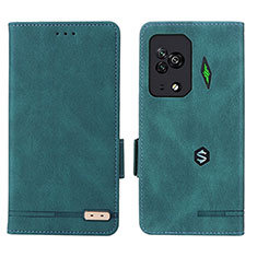 Xiaomi Black Shark 5 Pro 5G用手帳型 レザーケース スタンド カバー L07Z Xiaomi グリーン