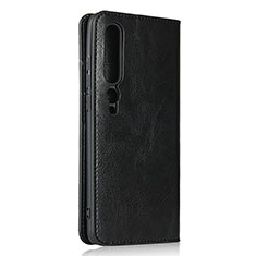 Xiaomi Mi 10用手帳型 レザーケース スタンド カバー T02 Xiaomi ブラック