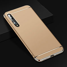Xiaomi Mi 10 Pro用ケース 高級感 手触り良い メタル兼プラスチック バンパー T02 Xiaomi ゴールド