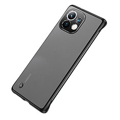 Xiaomi Mi 11 Lite 4G用ハードカバー クリスタル クリア透明 S04 Xiaomi ブラック