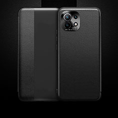 Xiaomi Mi 11 Lite 4G用手帳型 レザーケース スタンド カバー T01 Xiaomi ブラック