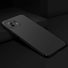 Xiaomi Mi 11 Lite 5G NE用ハードケース プラスチック 質感もマット カバー P02 Xiaomi ブラック