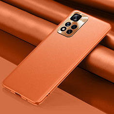 Xiaomi Mi 11i 5G (2022)用ケース 高級感 手触り良いレザー柄 QK1 Xiaomi オレンジ