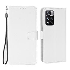 Xiaomi Mi 11i 5G (2022)用手帳型 レザーケース スタンド カバー BY6 Xiaomi ホワイト