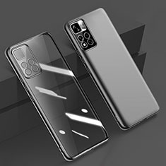 Xiaomi Mi 11i 5G (2022)用極薄ソフトケース シリコンケース 耐衝撃 全面保護 クリア透明 H04 Xiaomi ブラック