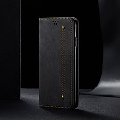 Xiaomi Mi 11i 5G用手帳型 布 スタンド B01S Xiaomi ブラック