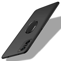 Xiaomi Mi 11i 5G用ハードケース プラスチック 質感もマット アンド指輪 マグネット式 Xiaomi ブラック