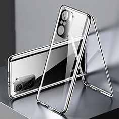 Xiaomi Mi 11i 5G用ケース 高級感 手触り良い アルミメタル 製の金属製 360度 フルカバーバンパー 鏡面 カバー P01 Xiaomi ブラック