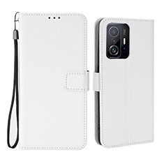 Xiaomi Mi 11T 5G用手帳型 レザーケース スタンド カバー BY6 Xiaomi ホワイト