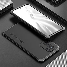 Xiaomi Mi 11X 5G用360度 フルカバー ケース 高級感 手触り良い アルミメタル 製の金属製 Xiaomi ブラック